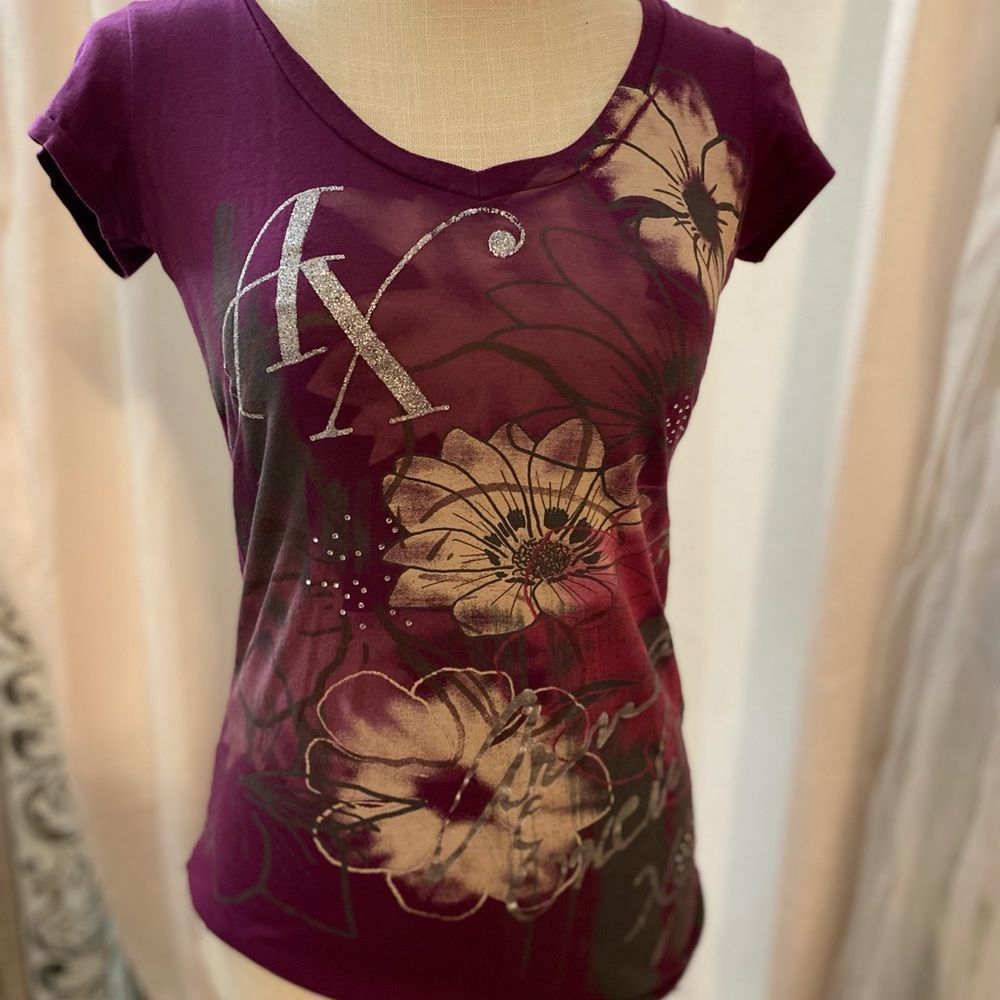 Armani Exchange glittered shirt